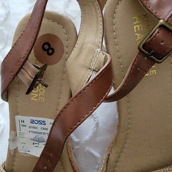 Kenneth Cole Reaction Wedge Espadrilles Shoes Size 8 Brand New! - Picture 2 of 5